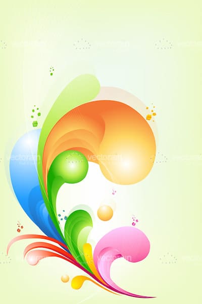 Colourful Splashes Card Background